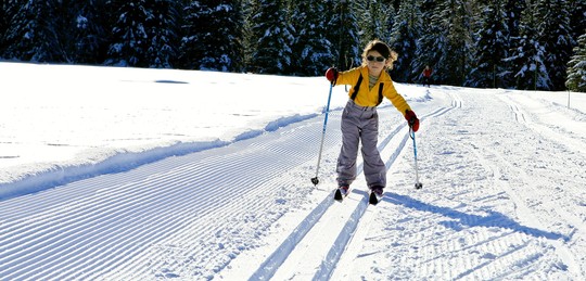 Enfants ski de fond en Chartreuse