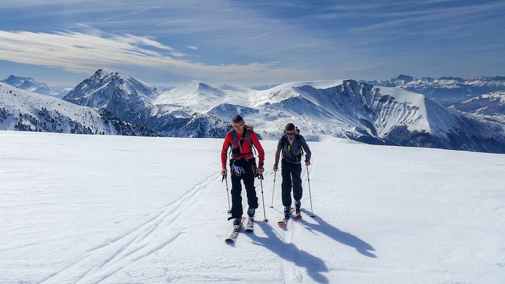 Ski de randonnée - Alpe du Grand Serre © Mathis Morattel