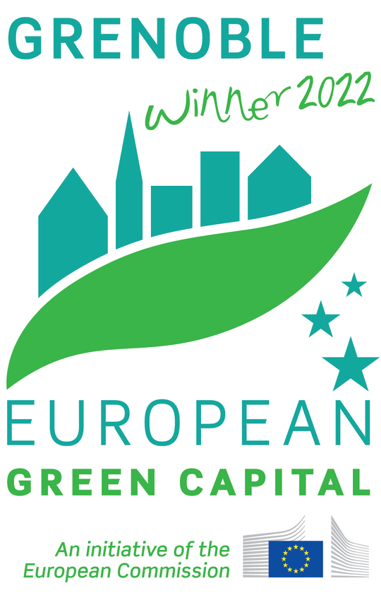 Logo grenoble capitale verte europeene 2022