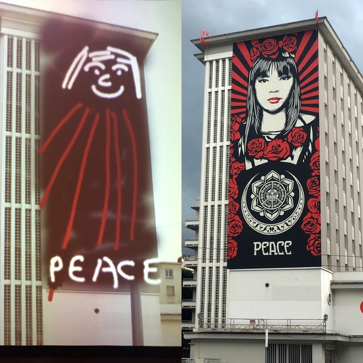 Obey par Loïs, pas encore sur la liste des street artistes 2020