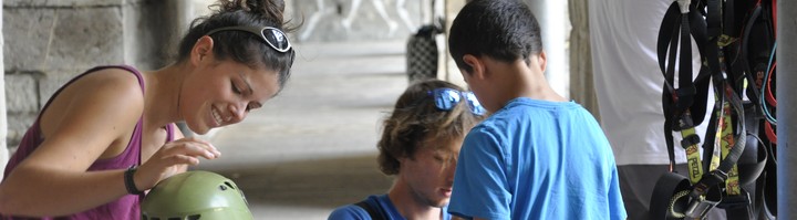 equipement baudriers enfants acrobastille