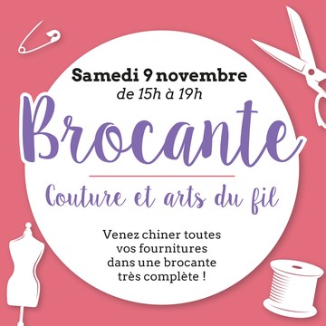 Brocante couture et arts du fil Le 9 nov 2024