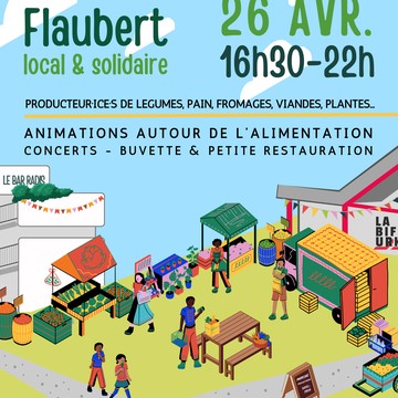 Marché Flaubert, local & solidaire Du 10 mai au 1 nov 2024